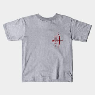 BOW & ARROW ONLY RED Kids T-Shirt